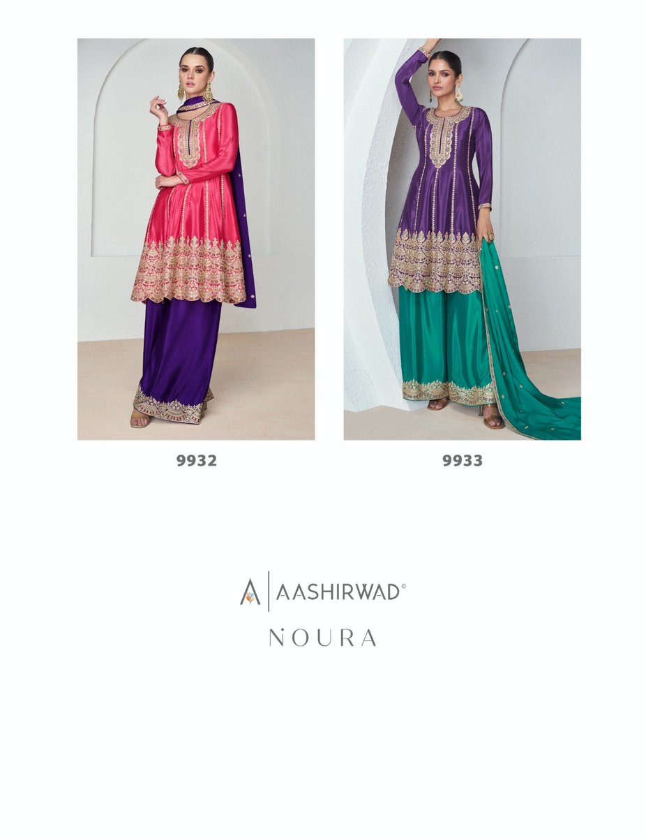 AASHIRWAD CREATION NOURA 9932 TO 9933 3