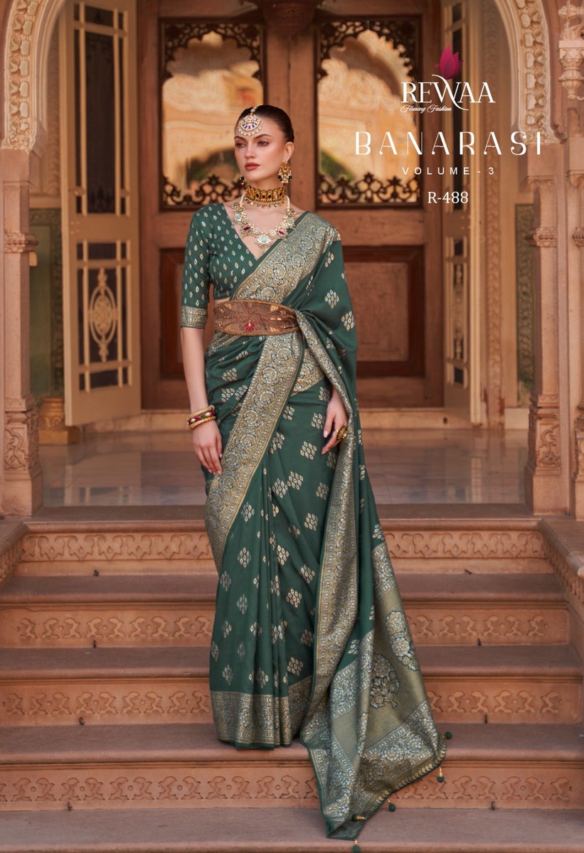 Rewaa Banarasi Vol-3 R-487  to R-489 Colors 5