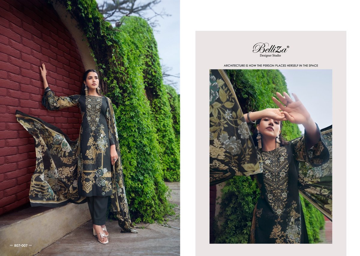 Belliza Designer Naira Vol-13 807-001 to 807-008 Series 7