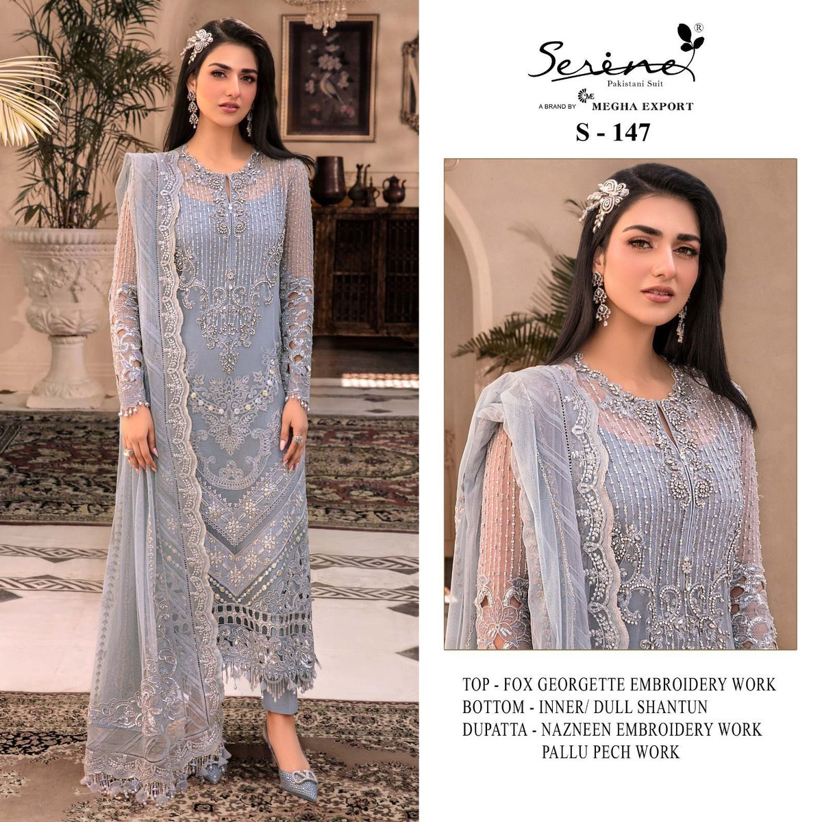 Serine Pakistani Suit S-147 Design 1