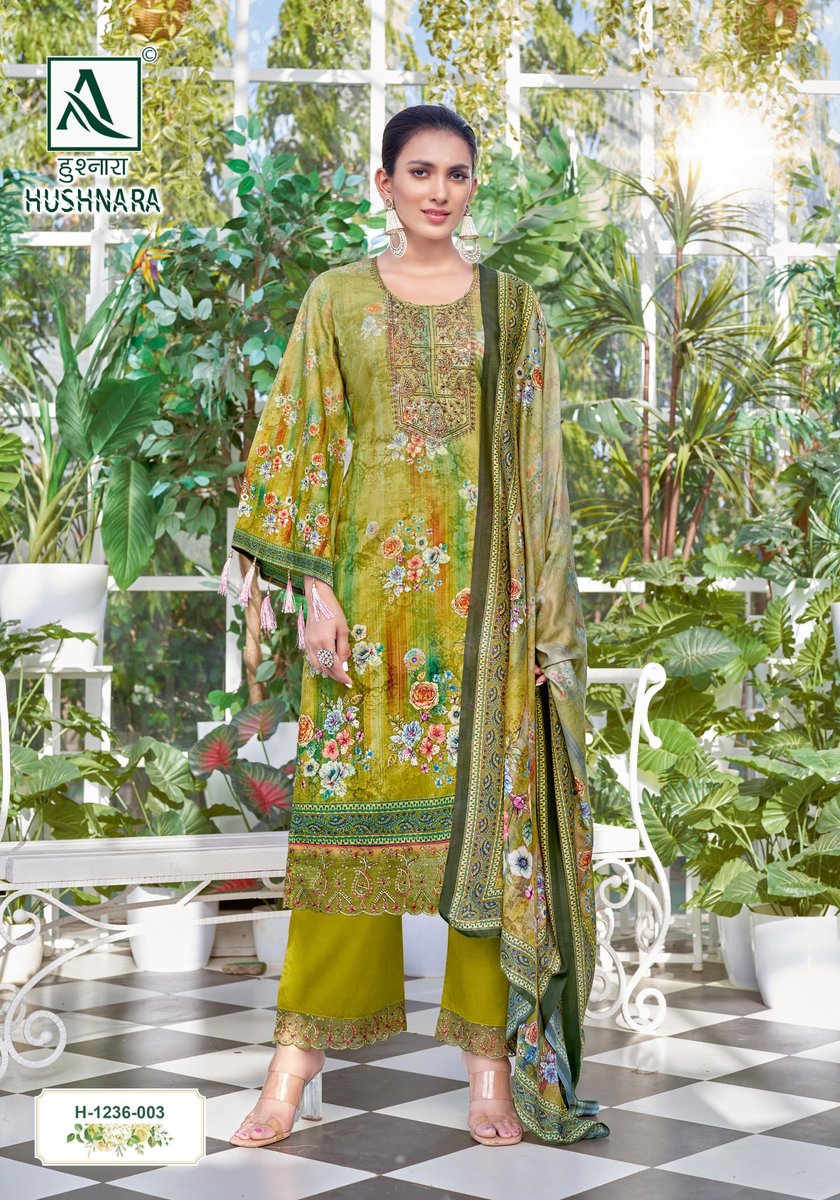 ALOK SUIT HUSHNARA H-1236-001 TO H-1236-010 3