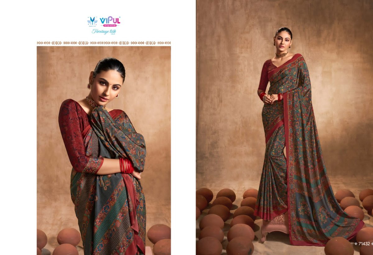 Vipul Fashion Heritage Silk Vol-8 71424-71441 Series 9