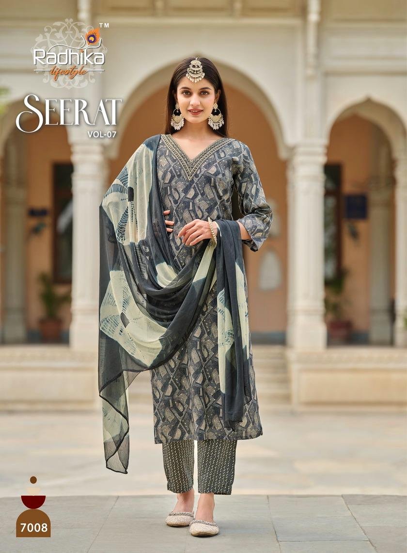 RADHIKA LIFESTYLE SEERAT VOL-7 7001 TO 7008 8