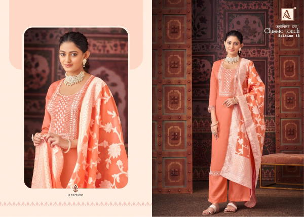 Alok Suit Classic Touch Edition Vol-13 1372-001 to 1372-006 Series