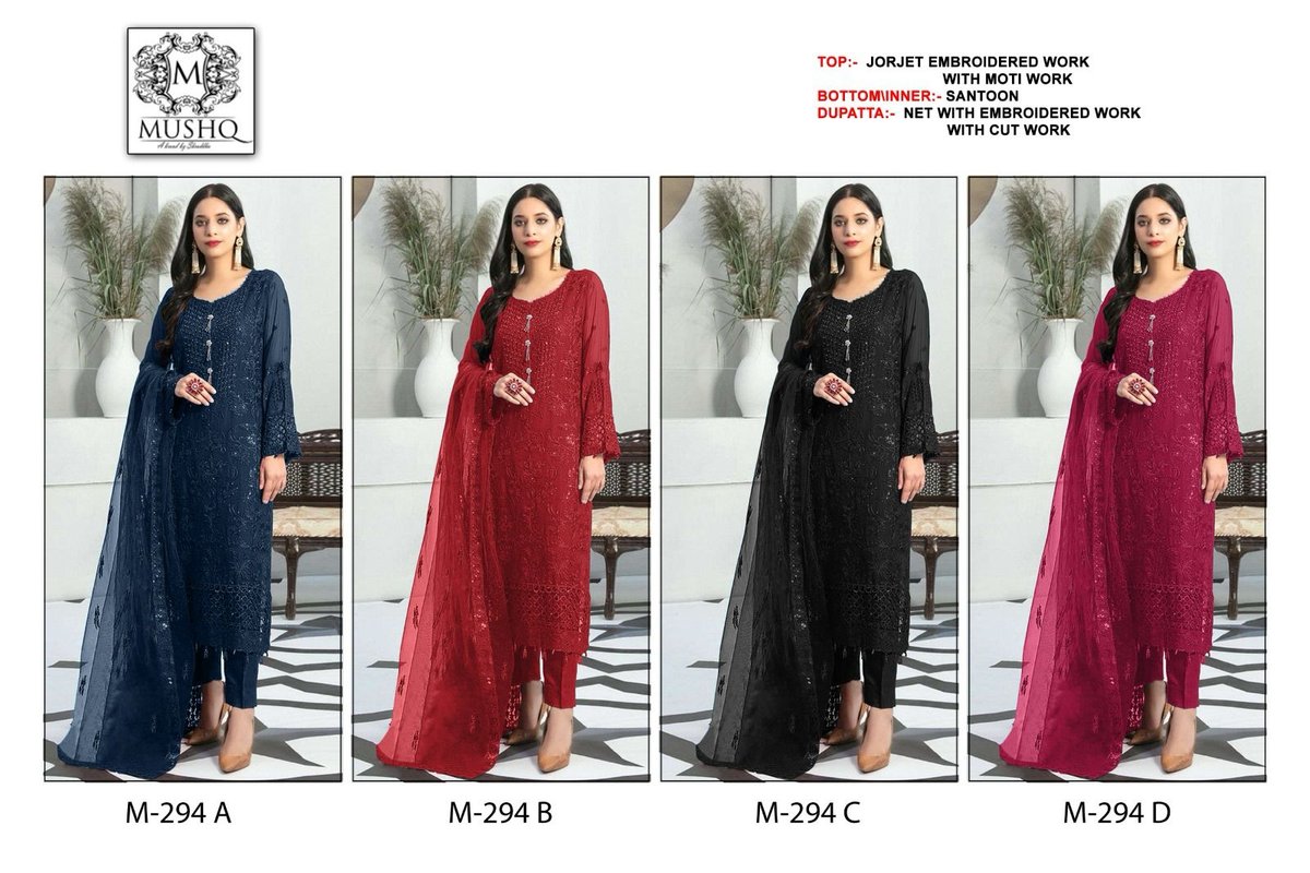 SHRADDHA DESIGNER MUSHQ M-294-A TO M-294-D 5