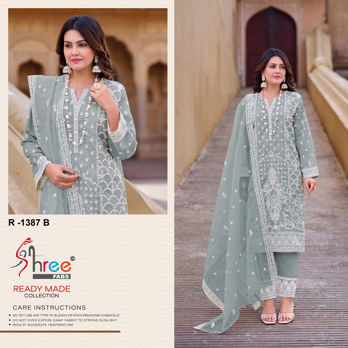 SHREE FAB READY MADE COTTON COLLECTION R-1387-A TO R-1387-D 2