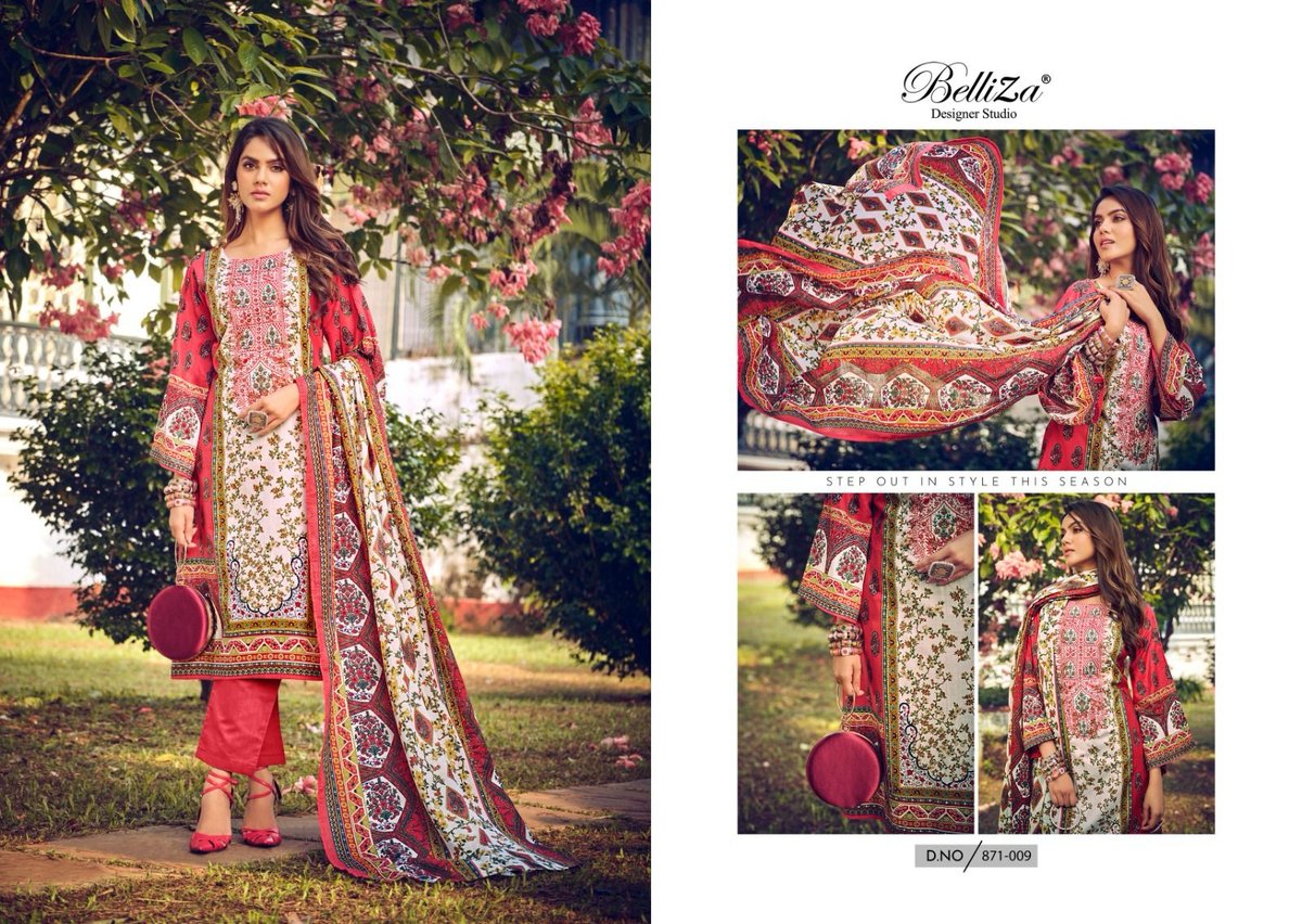 BELLIZA DESIGNER NAIRA VOL-30 871-001 TO 871-010 9