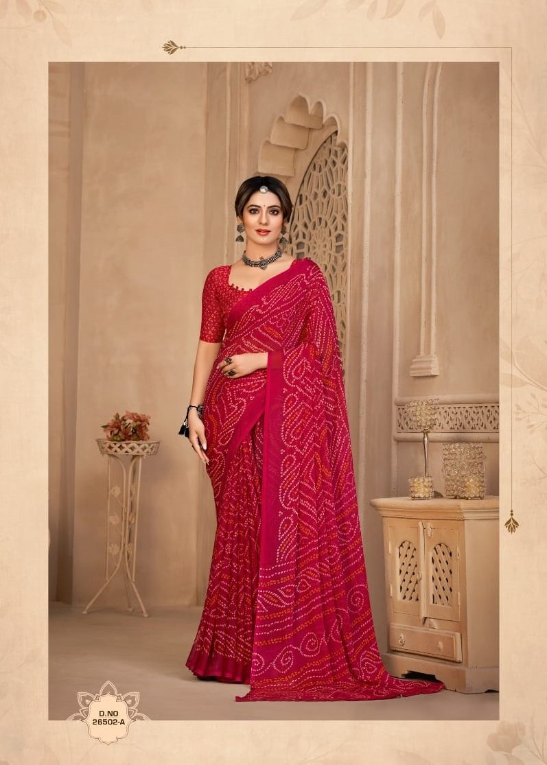 RUCHI STAR CHIFFON 134TH EDITION 26501-A TO 26503-D 5