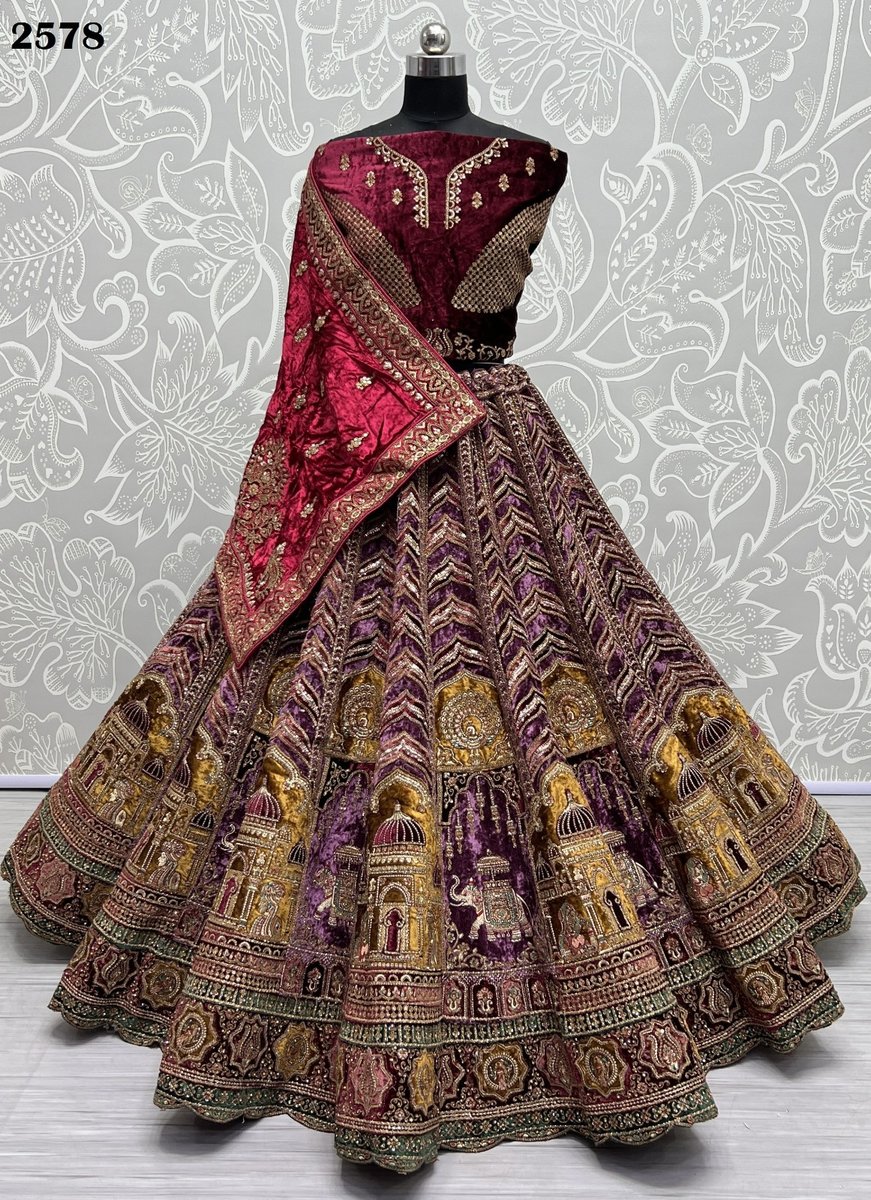 Anjani Art Heavy Bridal Lehenga 2578 Design 2