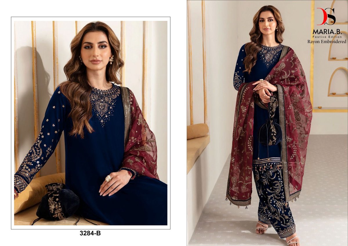 DEEPSY SUITS MARIA B FESTIVE EDITION 3284-A TO 3284-D 2