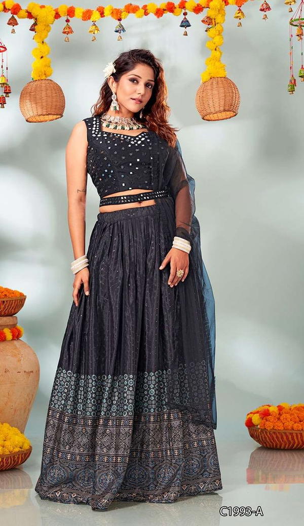 Aamoha Trendz Designer Lehenga C-1993 Colors