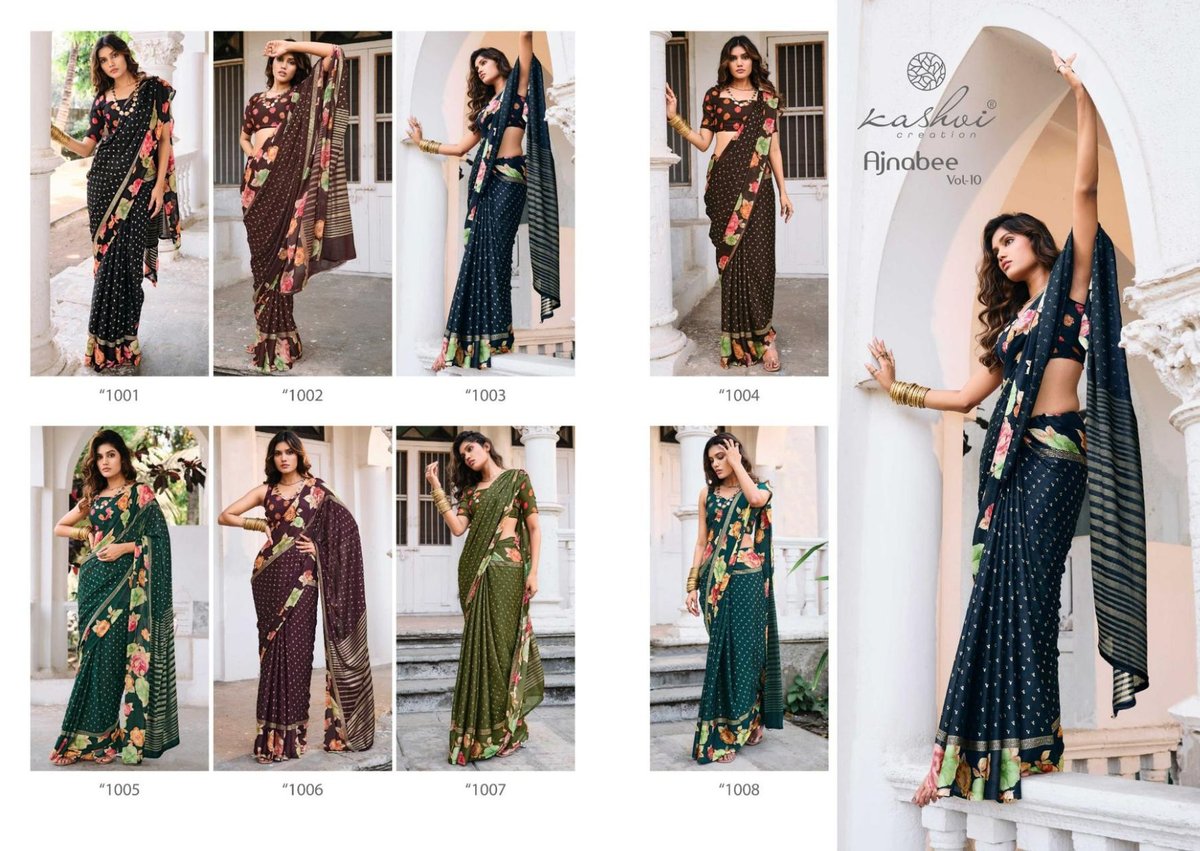 KASHVI CREATION AJNABEE VOL-10 1001 TO 1008 9
