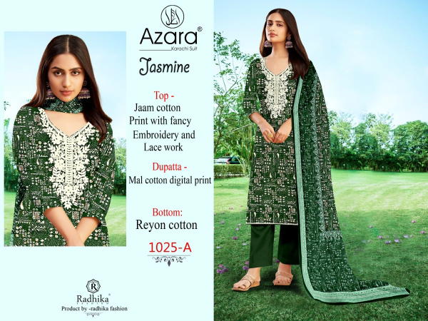 RADHIKA FASHION AZARA JASMINE 1025-A TO 1025-D