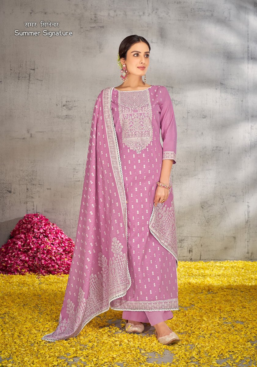 ALOK SUIT SUMMER SIGNATURE H-1473-001 TO H-1473-006 2