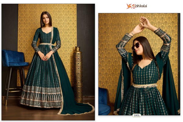 SHUBHKALA FLORY VOL-44 5001 TO 5005