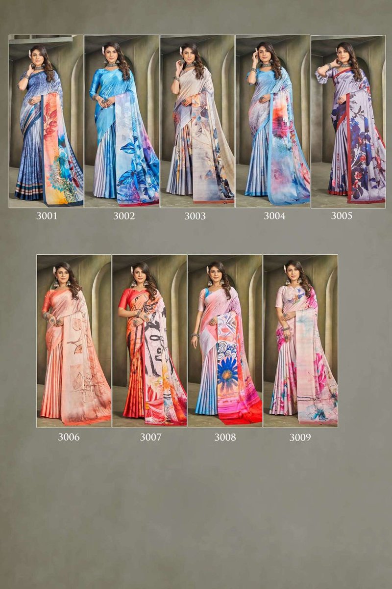 Agarwal Fashion SE RAINA VOL-1 3001 TO 3009 10