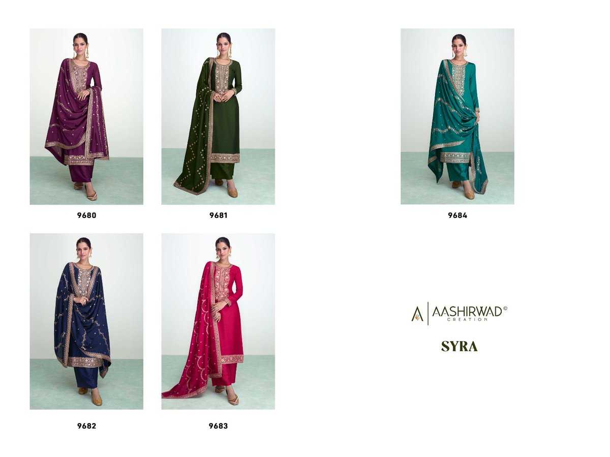 Aashirwad Creation Syra 9680-9684 Series 6