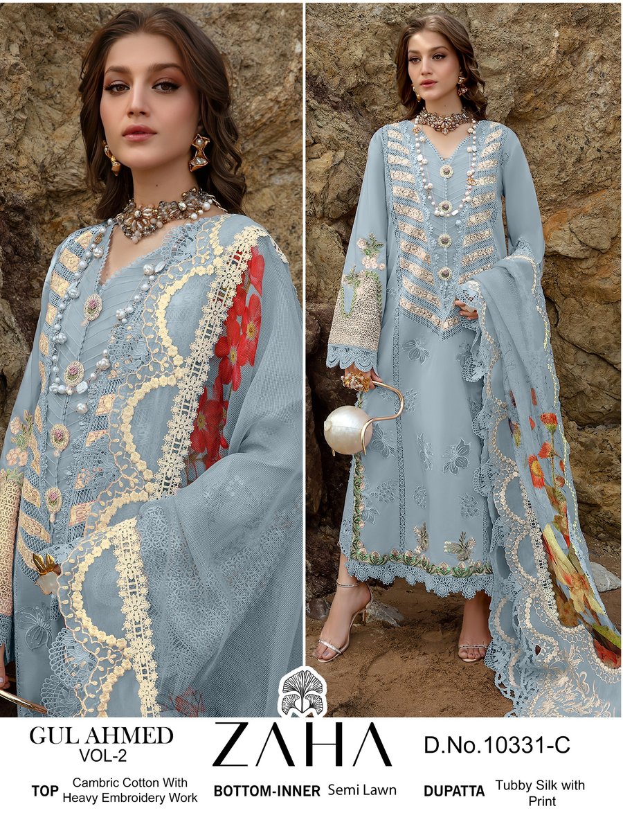 ZAHA GUL AHMED VOL-2 10331-A TO 10331-D 3