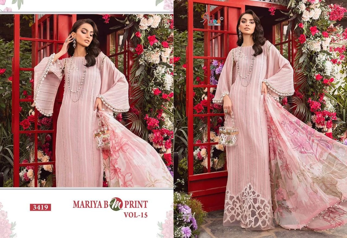 SHREE FAB MARIA B M PRINTS VOL-15 3413 TO 3419 7