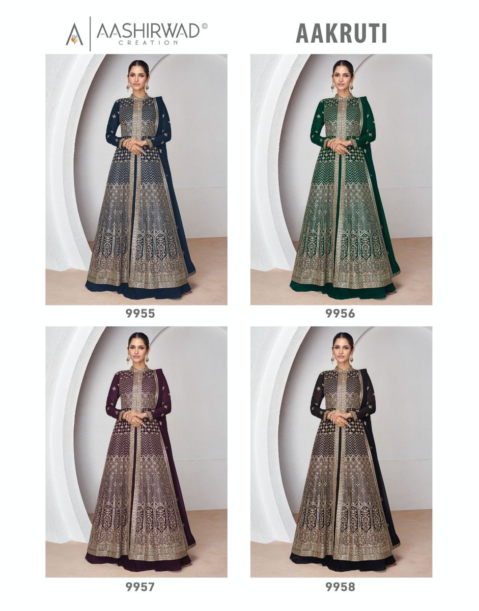 AASHIRWAD CREATION AAKRUTI 9955 TO 9958 5