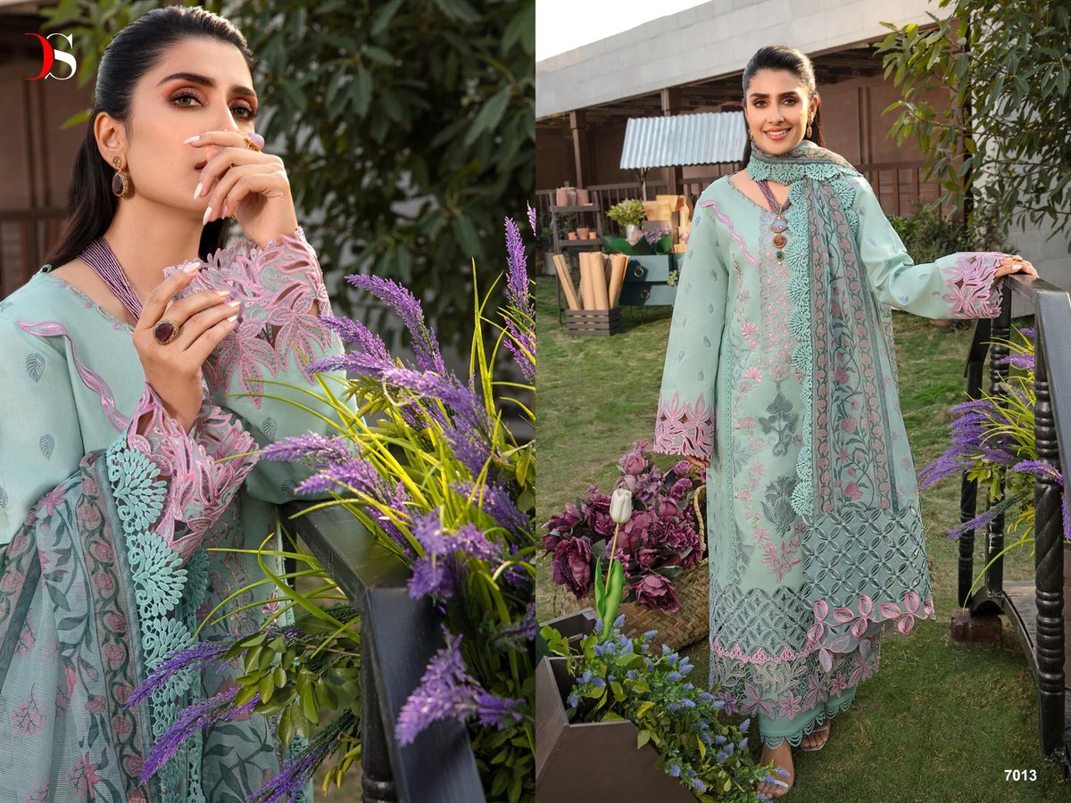 DEEPSY SUITS RANGRASIYA PREMIUM LAWN - 24-2 7011 TO 7016 3