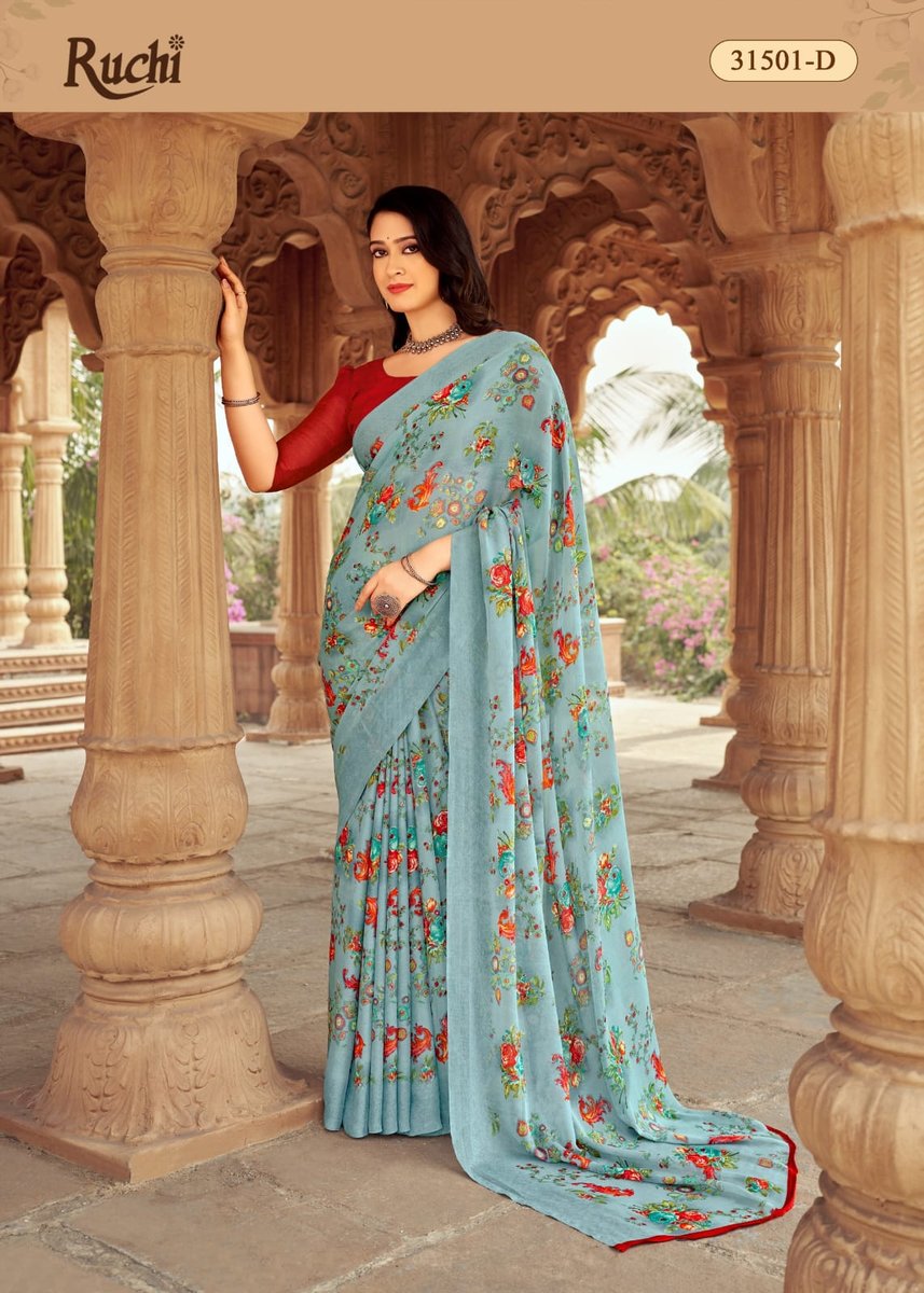 RUCHI SAREE STAR CHIFFON 152 31501-A TO 31503-D 4