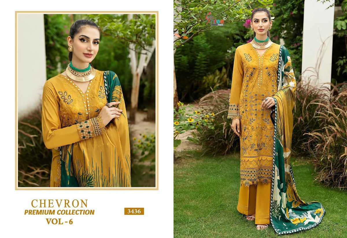 SHREE FAB CHEVRON PREMIUM COLLECTION VOL-06 3431 TO 3438 6