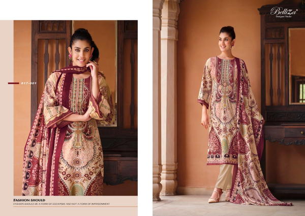 Belliza Designer Naira Vol-17 817-001 to 817-008 Series