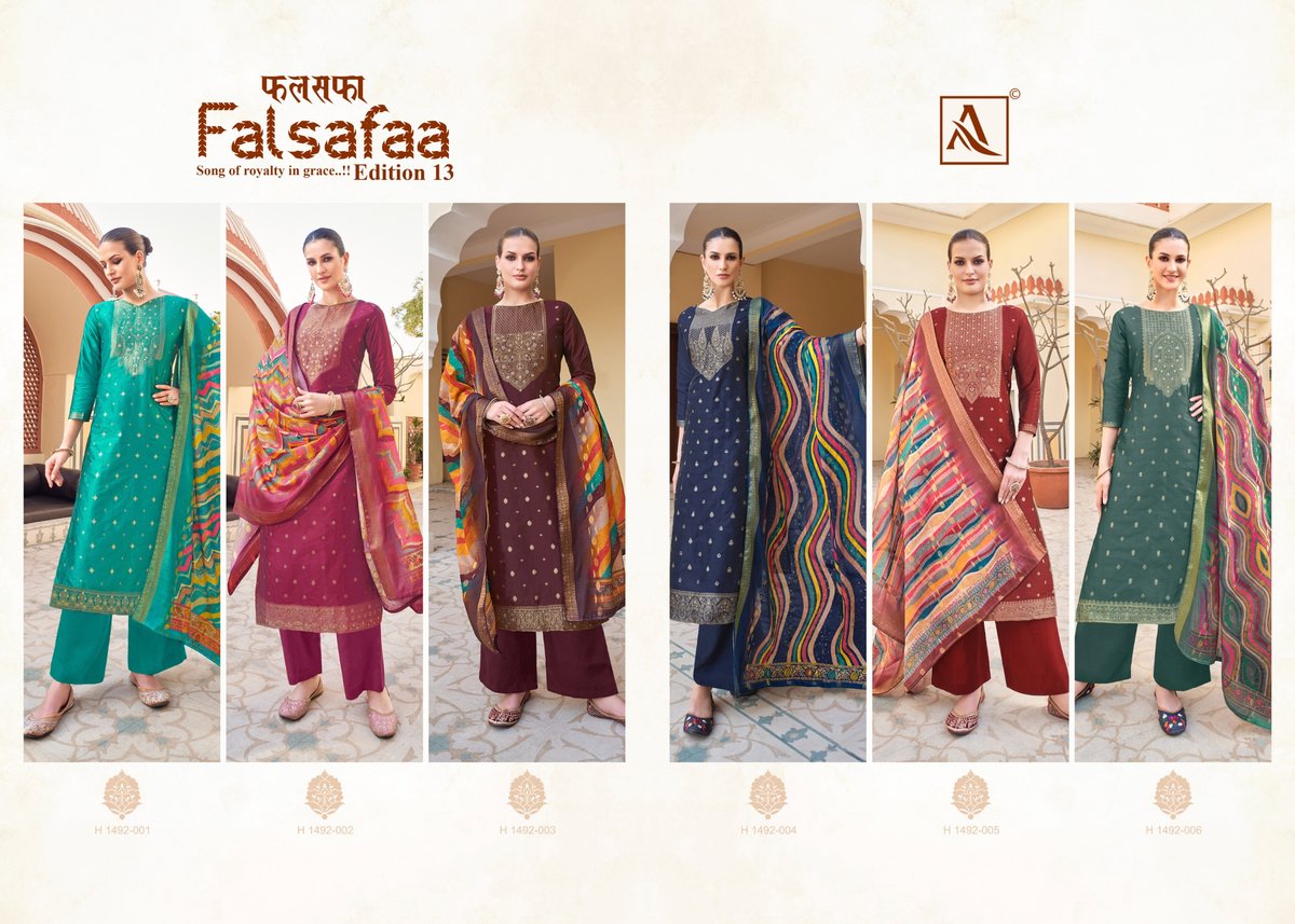 ALOK SUIT FALSAFAA-13 H-1492-001 TO H-1492-006 7