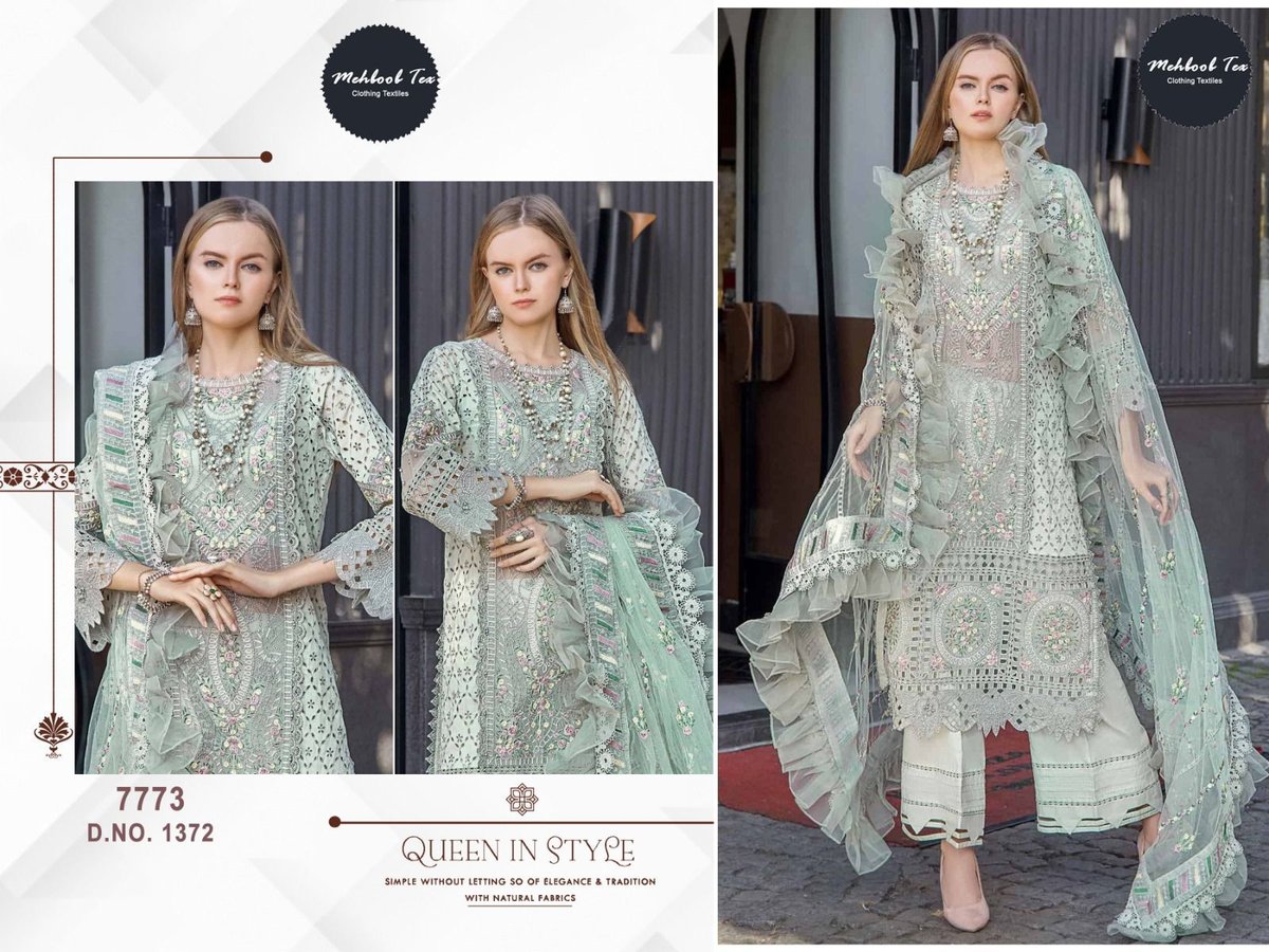 MEHBOOB TEX MARIA B CHIKAN COLLECTION 1371 TO 1372 2