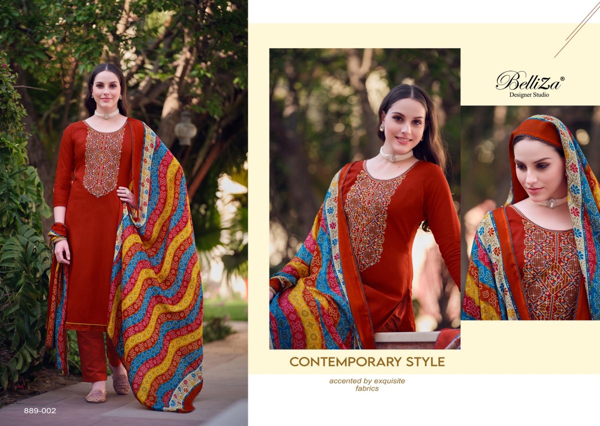 BELLIZA DESIGNER LOVINA VOL-3 889-001 TO 889-008 2