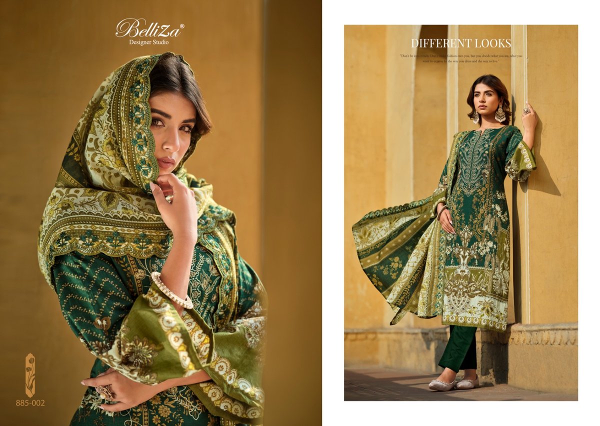 BELLIZA DESIGNER GUZARISH VOL-4 885-001 TO 885-008 2