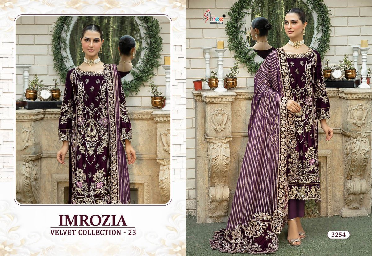 Shree Fab Imrozia Velvet Collection-23 3254-3258 Series 1