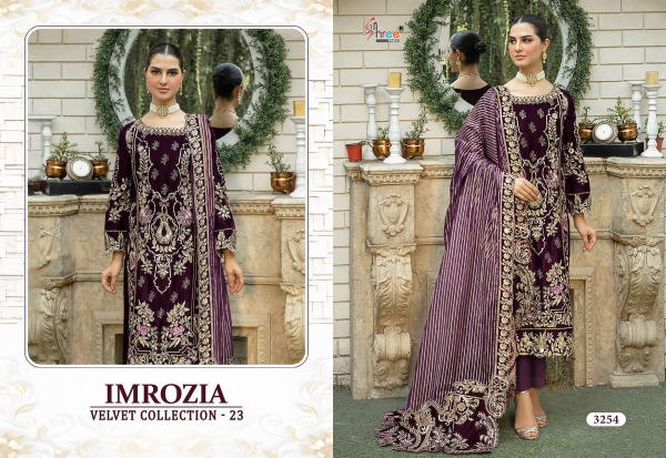Shree Fab Imrozia Velvet Collection-23 3254-3258 Series