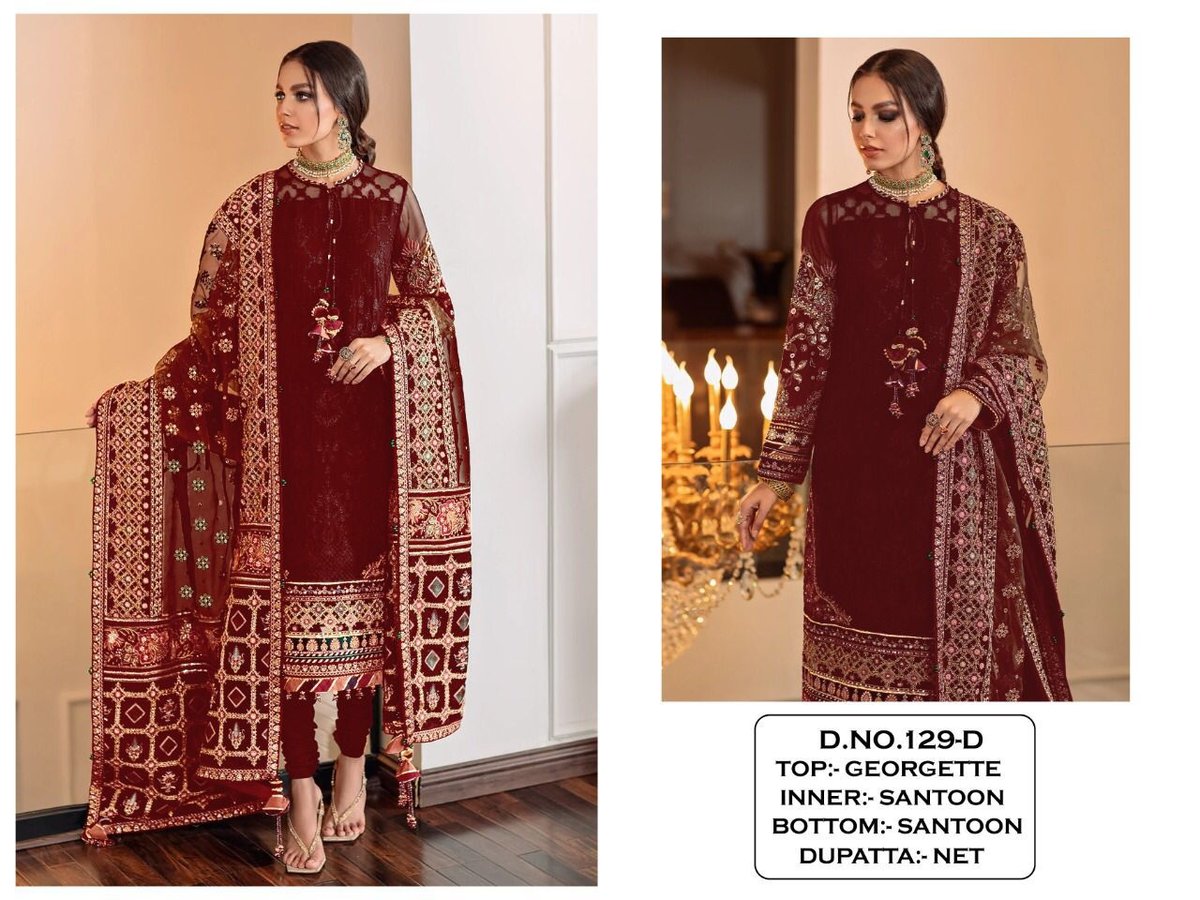 PAKISTANI DESIGNER SUIT KF-129-A TO KF-129-E 4