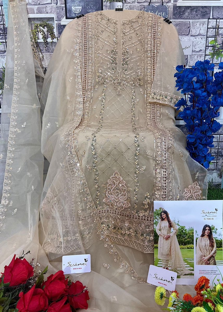 Serine Pakistani Suit S-190 Colors 4