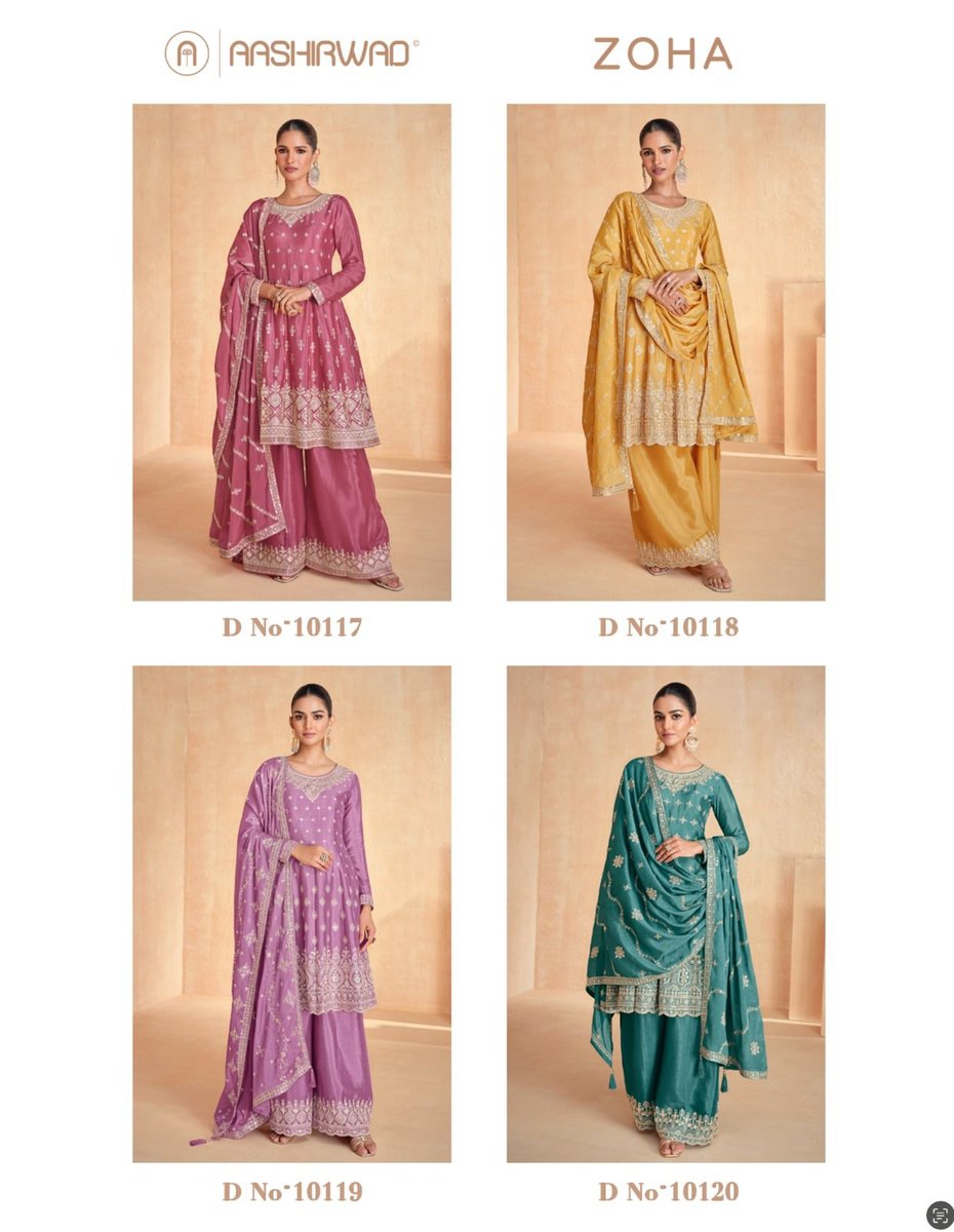 AASHIRWAD CREATION ZOHA 10117-10120 5
