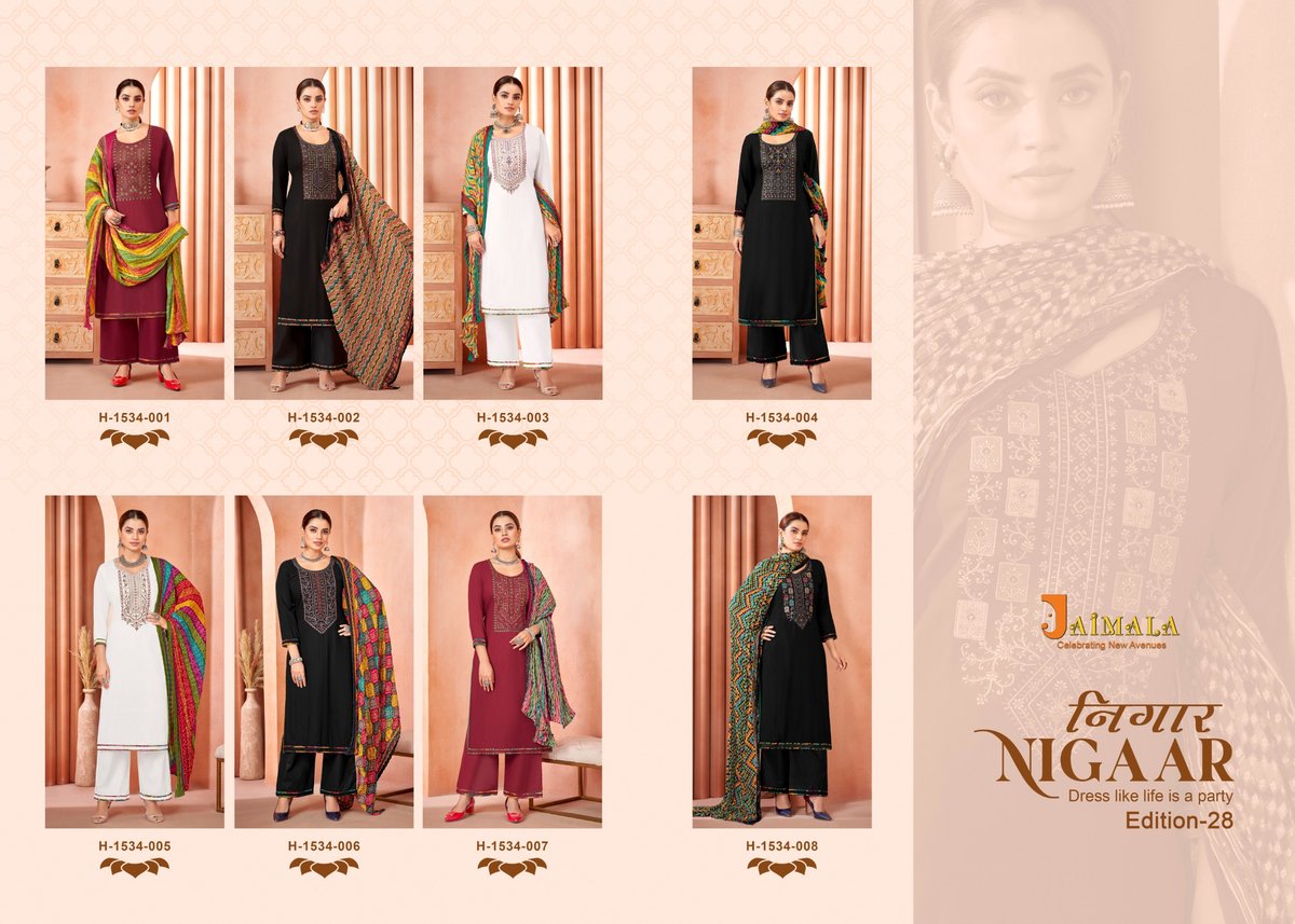 ALOK SUIT JAIMALA NIGAAR - 28 H-1534-001 TO H-1534-008 9