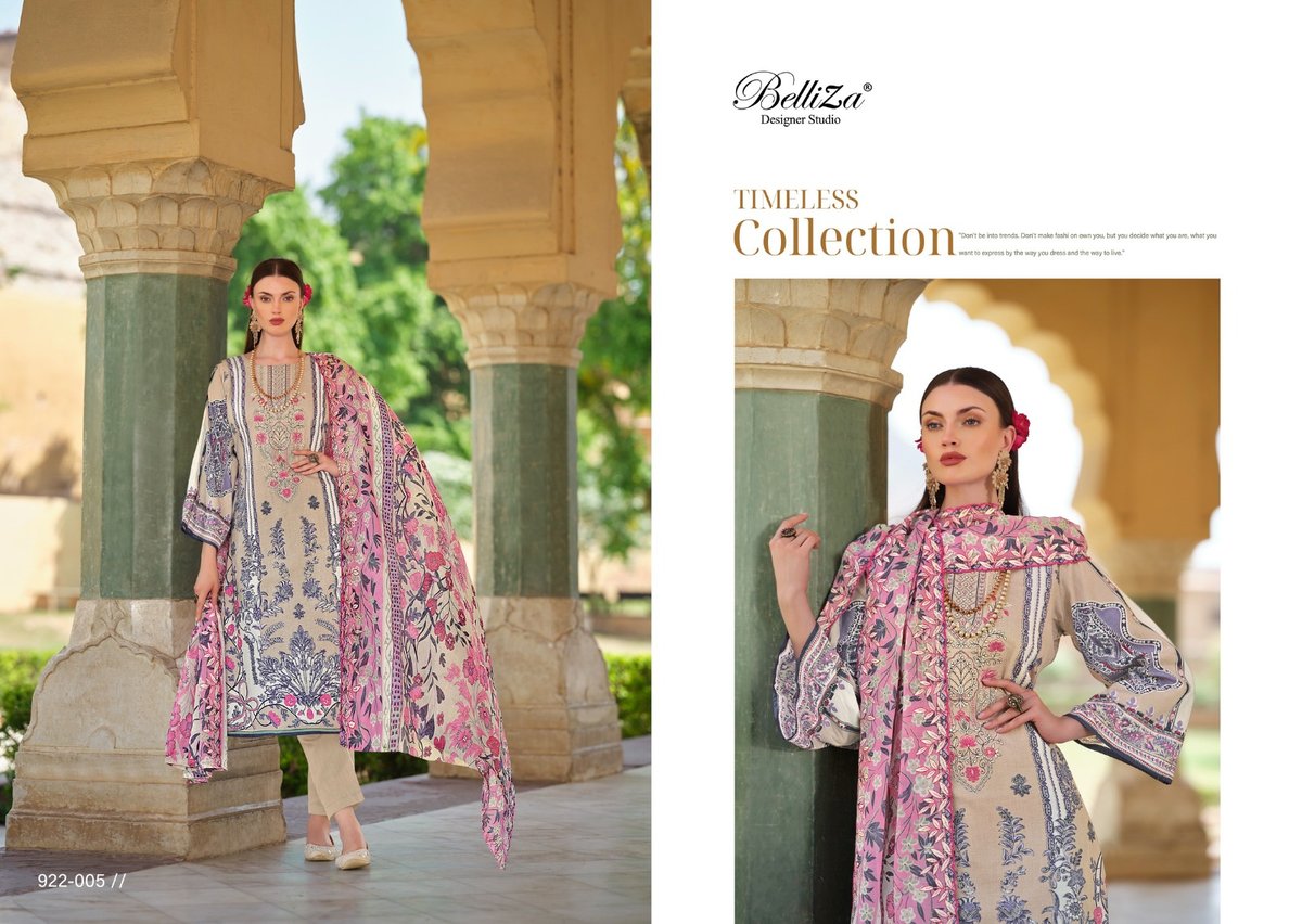BELLIZA DESIGNER GUZARISH VOL-9 922-001 TO 922-008 5