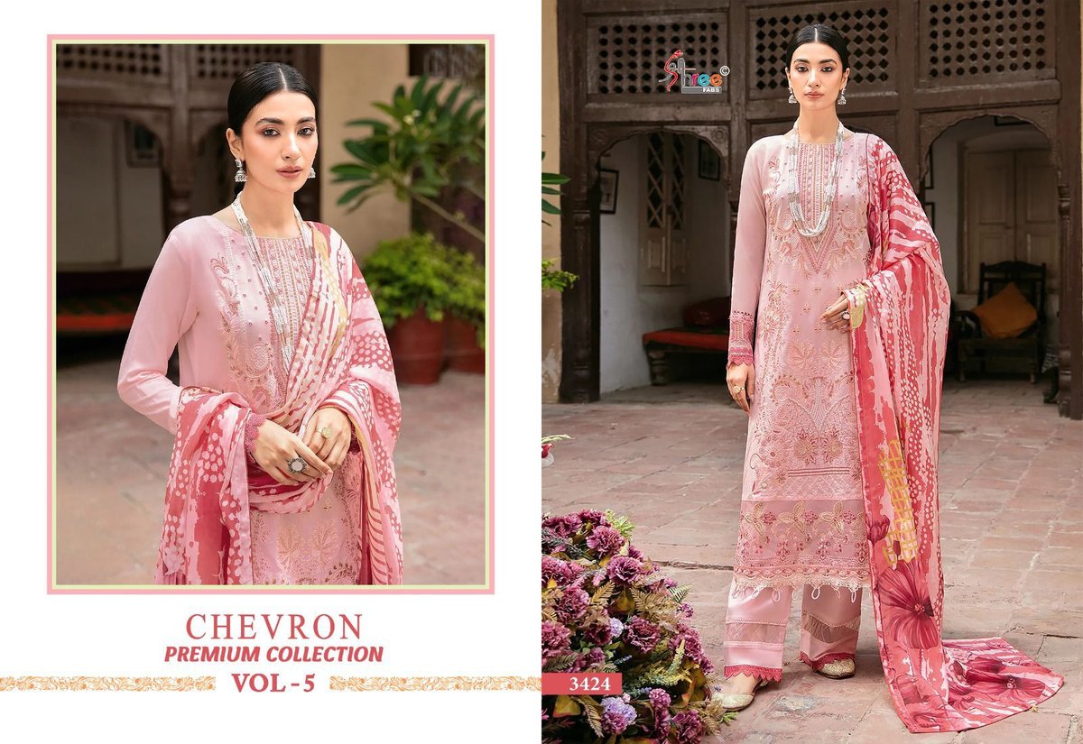 SHREE FAB CHEVRON PREMIUM COLLECTION VOL-05 3423 TO 3430 2