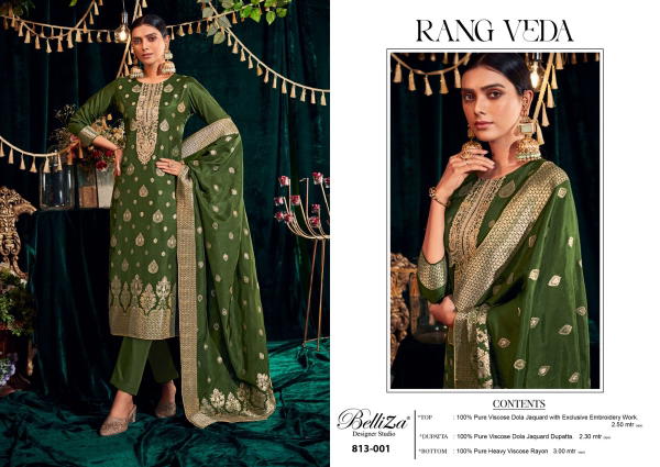 Belliza Designer Rang Veda 813-001 to 813-006 Series