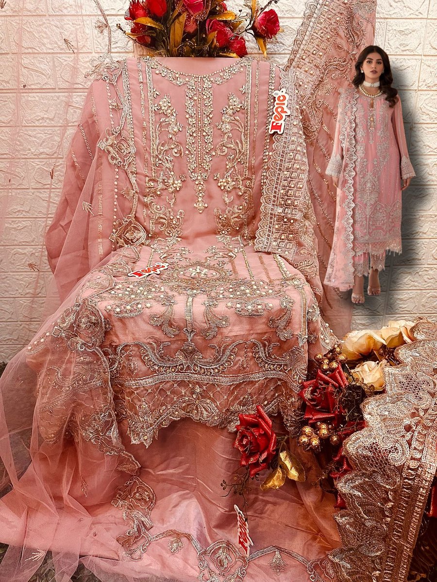 Fepic Rosemeen Pakistani Suit C-1584 Design 2