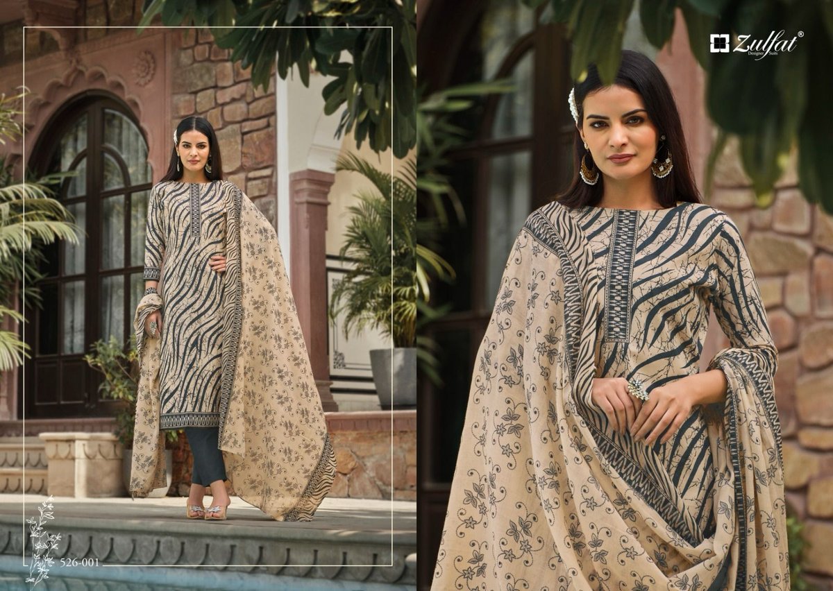 ZULFAT DESIGNER BANI 526-001 TO 526-008 1