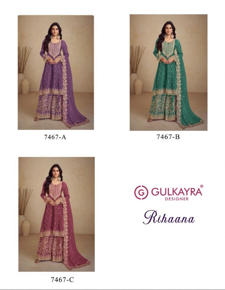 GULKAYRA DESIGNER RIHAANA 7467A-7467C 4