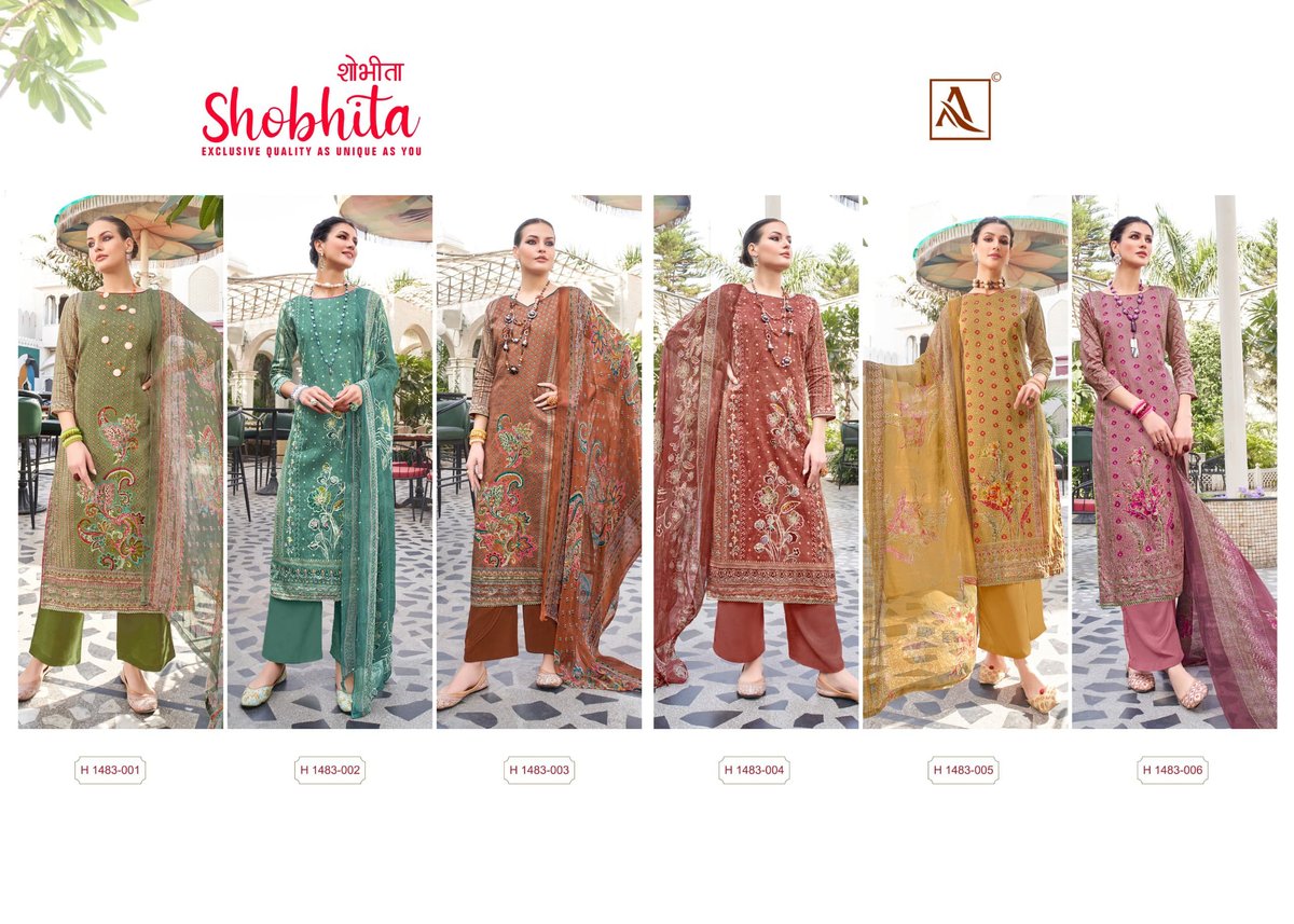 ALOK SUIT SHOBHITA H-1483-001 TO H-1483-006 7