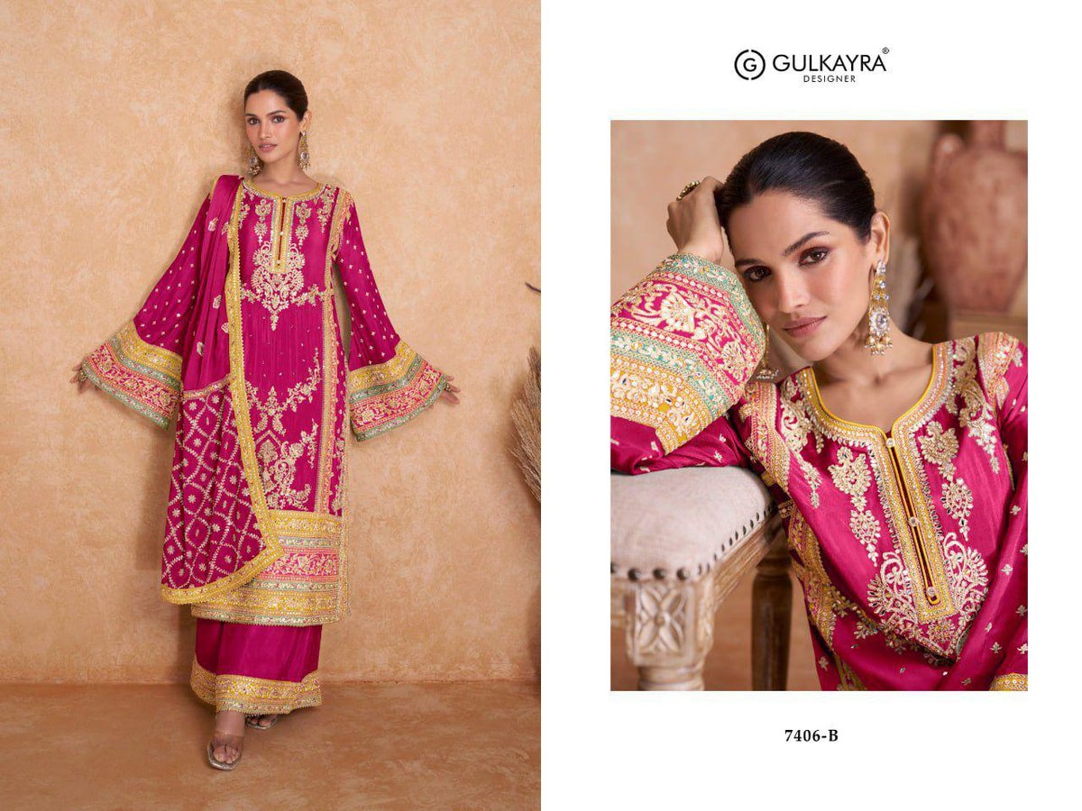 GULKAYRA DESIGNER VEDIKA 7406-A TO 7406-H 2