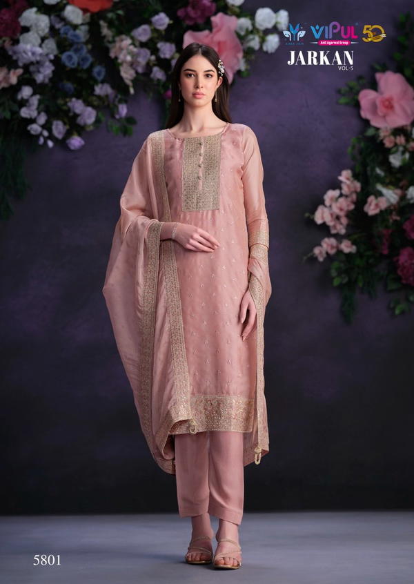 VIPUL FASHION JARKAN VOL-5 5801 TO 5805