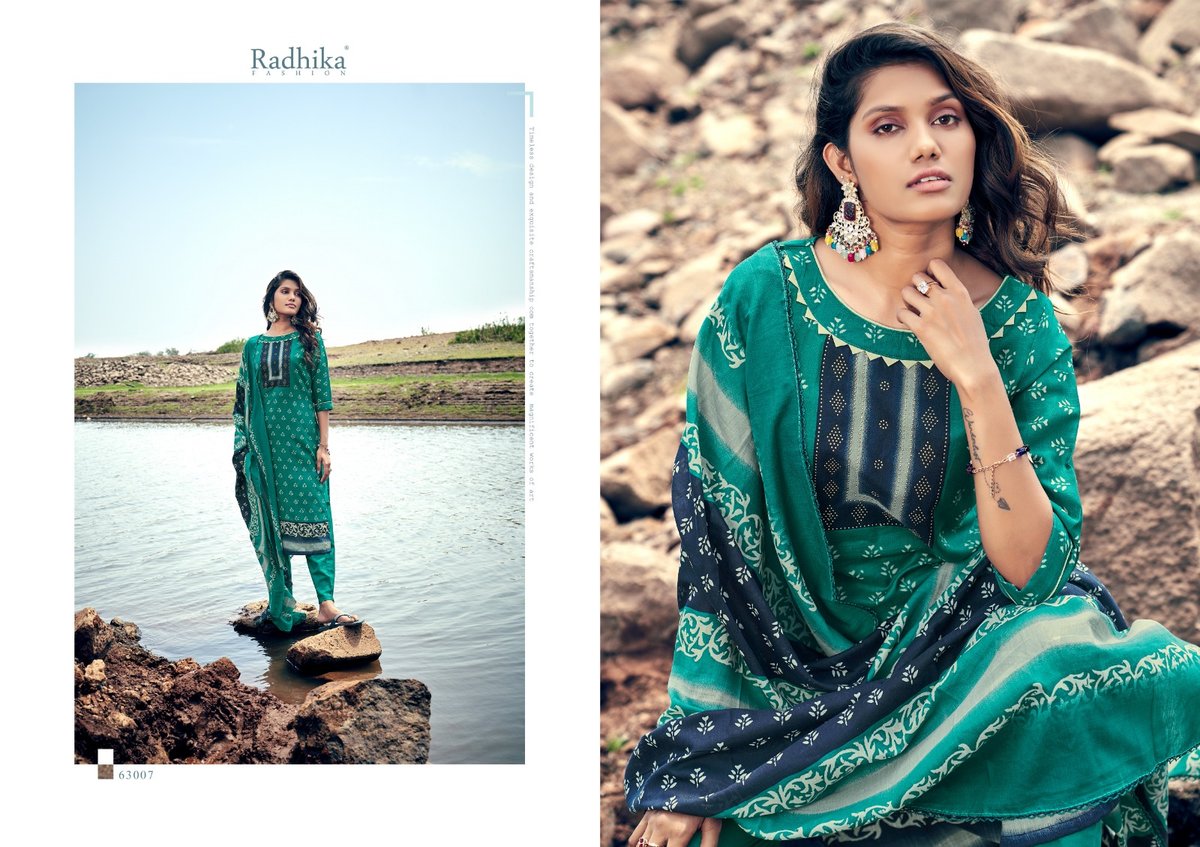 RADHIKA FASHION AZARA JALPARI 63001 TO 63008 7