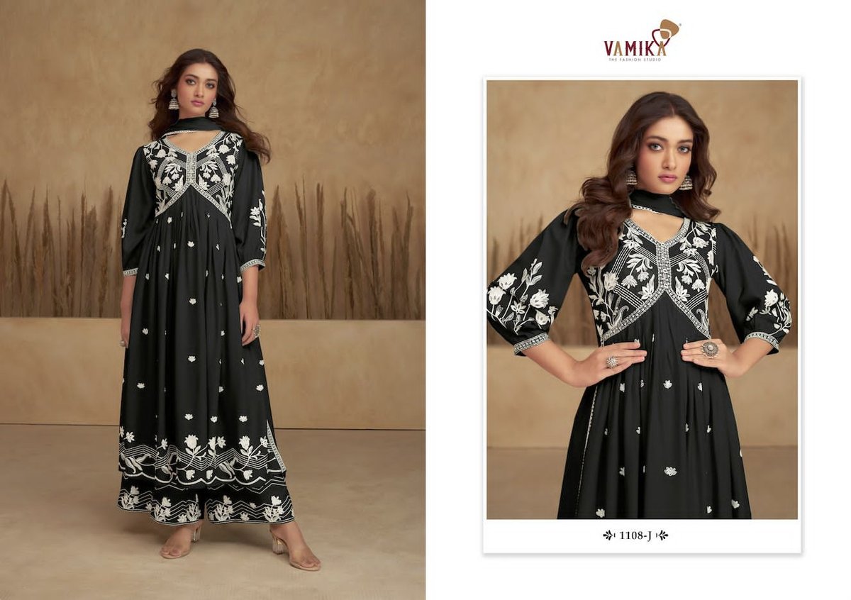 Vamika Fashion Aadhira Vol-6 Silver 1108 Colors 5
