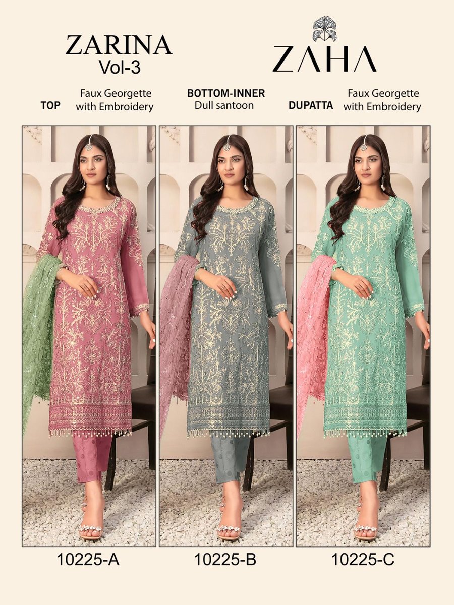ZAHA ZARINA VOL-3 10225-A TO 10225-C 4